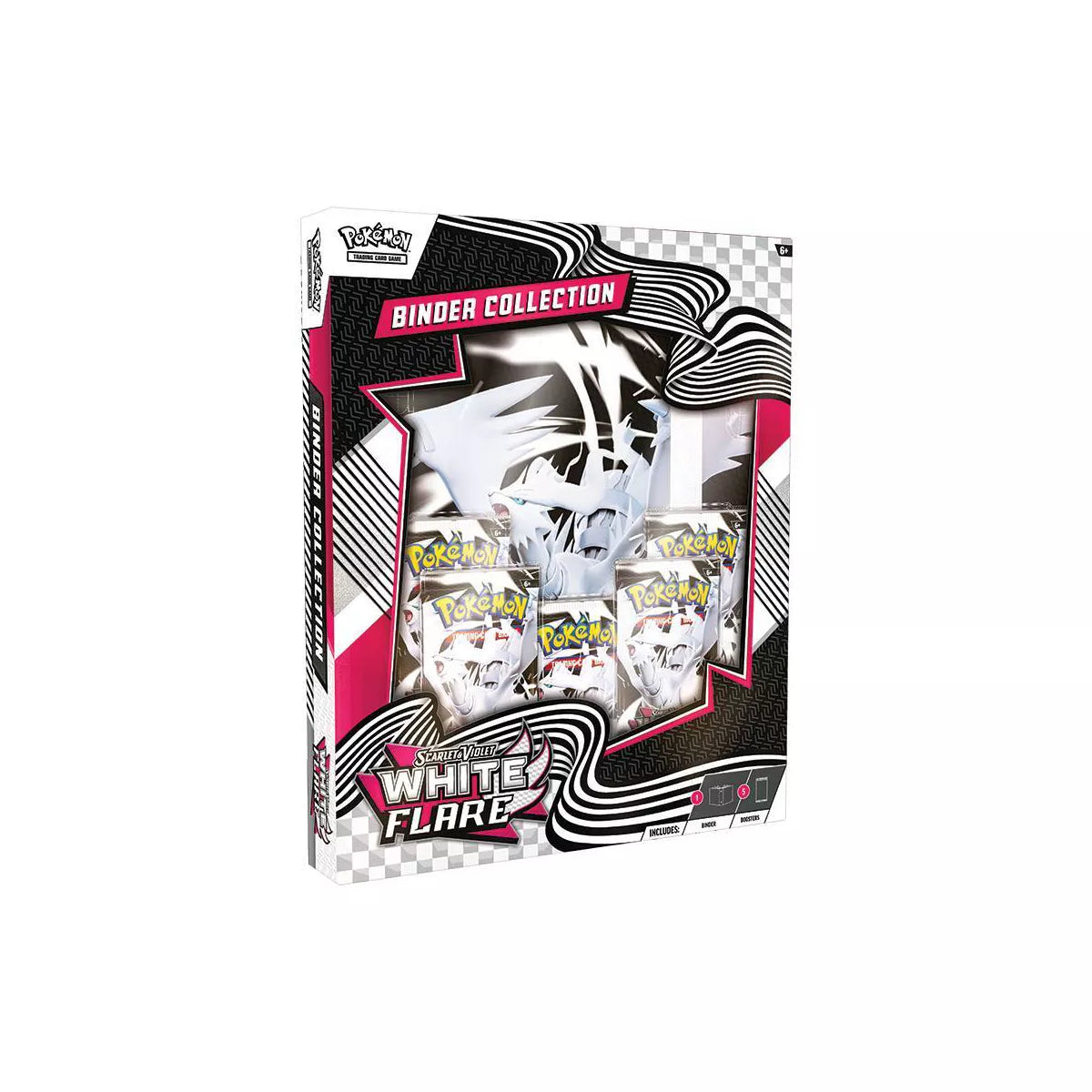 Urbanglide Pokémon Scarlet & Violet: White Flare Binder Collection Box – Official Pokémon TCG Product