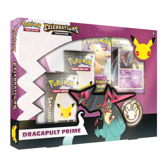 Urbanglide Pokémon Celebrations Collection Dragapult Prime Box – Official Pokémon TCG Product