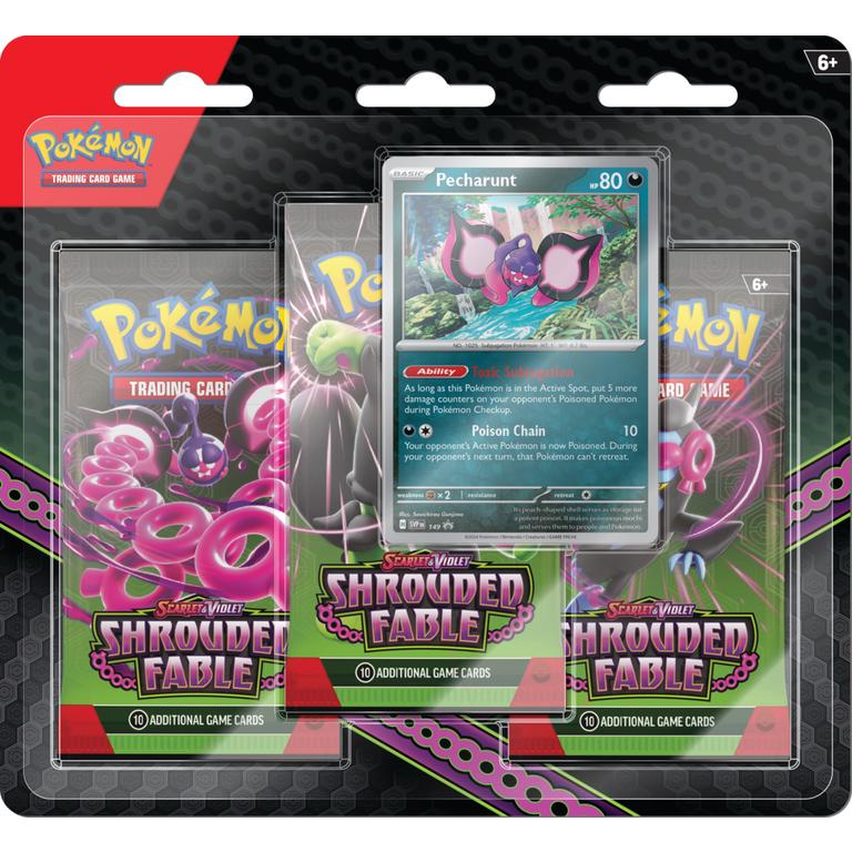 Urbanglide Pokémon Scarlet & Violet Shrouded Fable 3-Pack Blister Pack - 12 Pack Box – Official Pokémon TCG Product