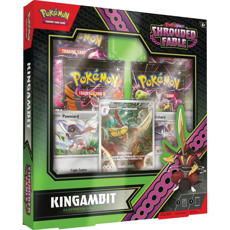 Urbanglide Pokémon Scarlet & Violet Shrouded Fable Kingambit Illustration Collection 6 Box Case – Official Pokémon TCG Product