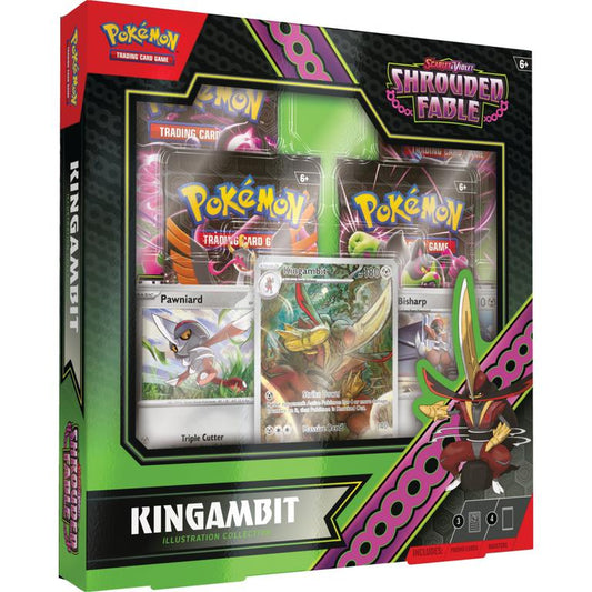 Urbanglide Pokémon Scarlet & Violet Shrouded Fable Kingambit Illustration Collection 6 Box Case – Official Pokémon TCG Product