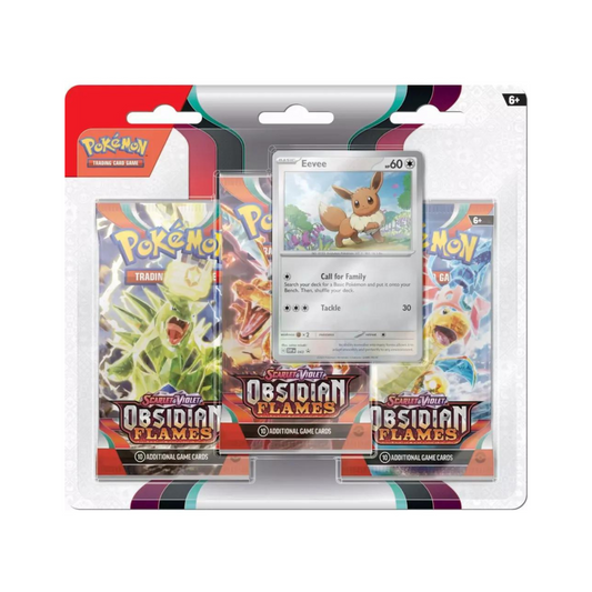 Urbanglide Pokémon Scarlet & Violet Obsidian Flames 3 Pack Blister Pack 24 Pack Box – Official Pokémon TCG Product