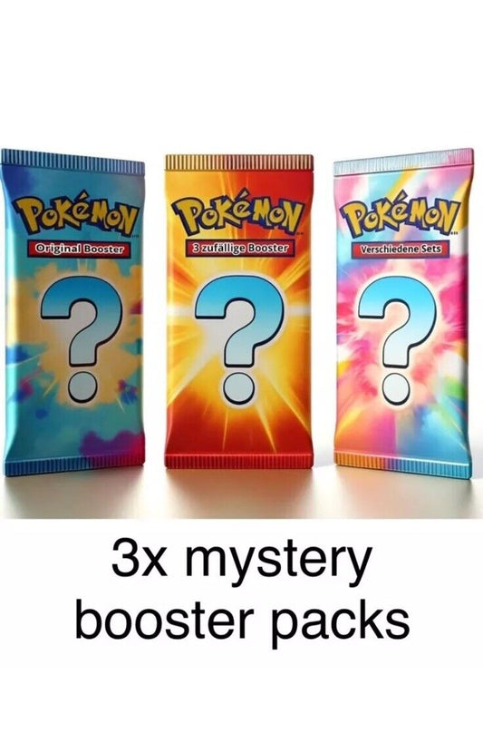 Urbanglide 3x Pokémon Mystery Booster Packs – Authentic Japanese Pokémon Cards