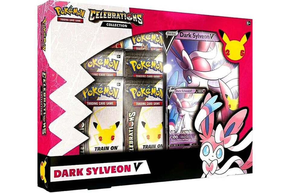 Urbanglide Pokémon TCG Celebrations Dark Sylveon V Collection Box – Official Pokémon TCG Product