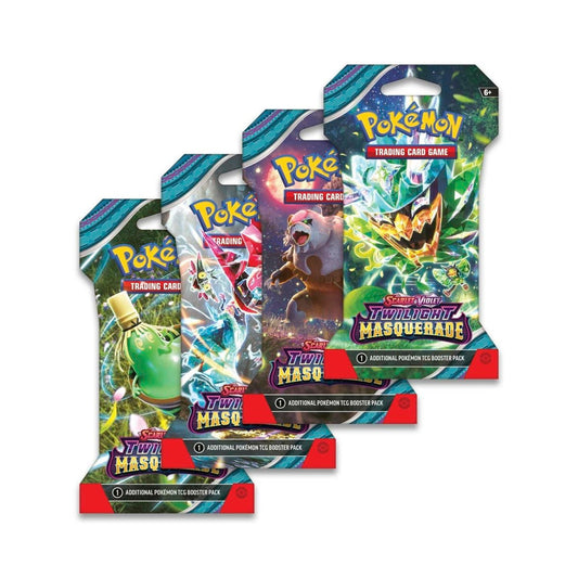Urbanglide Pokémon TCG Twilight Masquerade Sleeved - Booster Packs SET OF 4 – Authentic Japanese Pokémon Cards