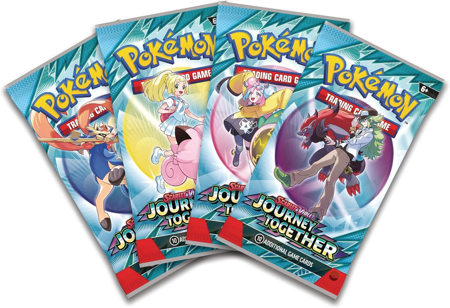 Urbanglide Pokémon TCG Journey Together Booster Packs - SET OF 4 – Authentic Japanese Pokémon Cards