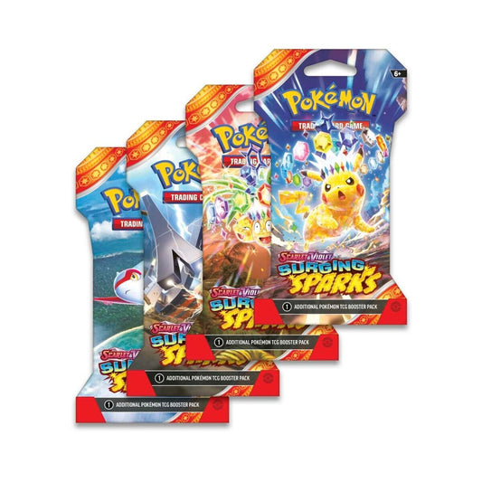 Urbanglide Pokémon TCG Surging Sparks Sleeved - Booster Packs SET OF 4 – Authentic Japanese Pokémon Cards