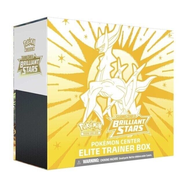 Urbanglide Pokémon TCG Sword & Shield Brilliant Stars Pokémon Center Elite Trainer Box – Complete Trainer Kit with Accessories